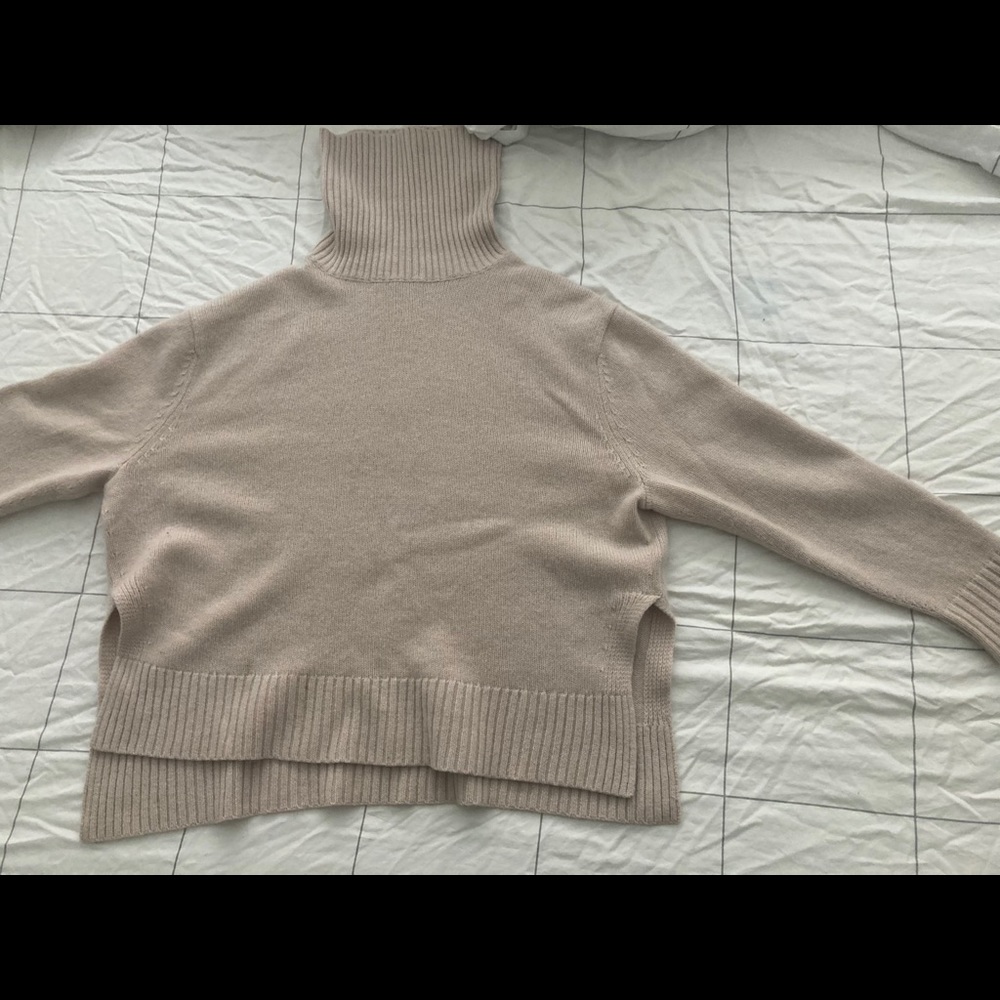 Naked cashmere turtleneck cropped top sweater